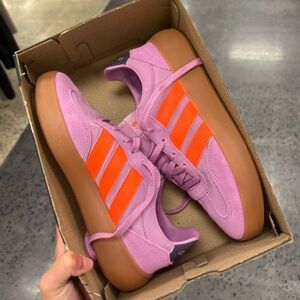 Purple/Pink/Orange Adidas Sambas